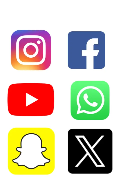 Social Media Stickers | Social Media 3D Stickers